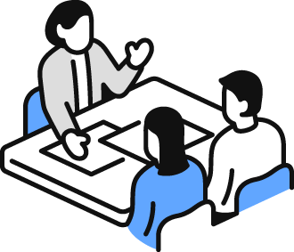 営業している人のイラスト